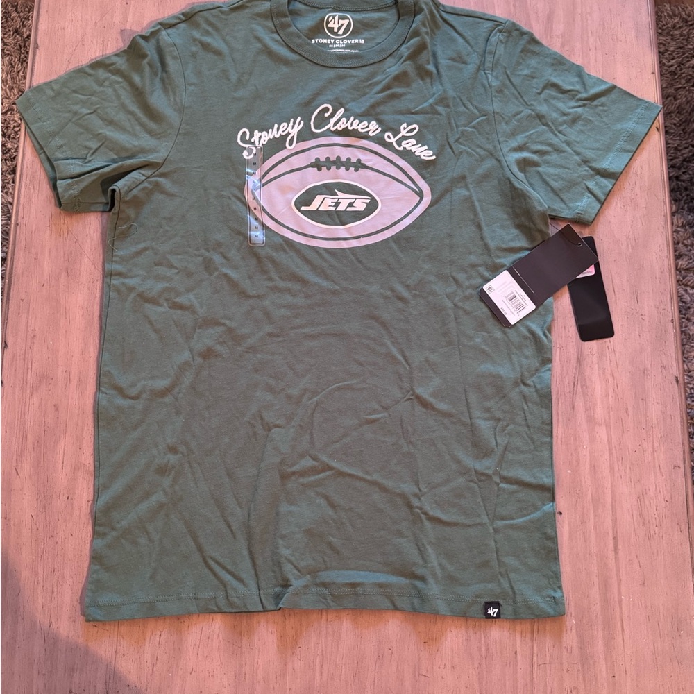 47 Green Men's Shirt JETS NFL Stoney Clover